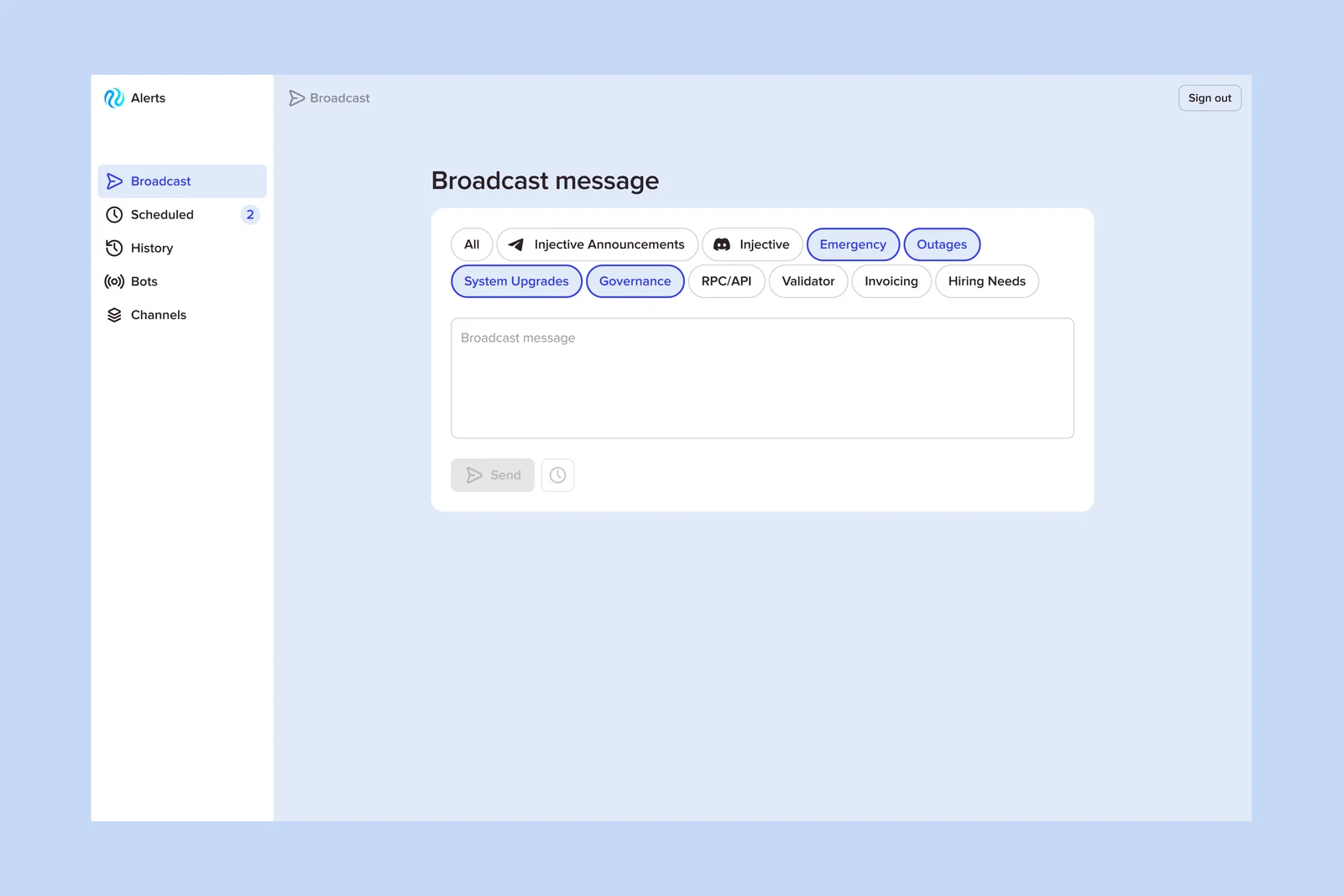 Partner product broadcast flow.